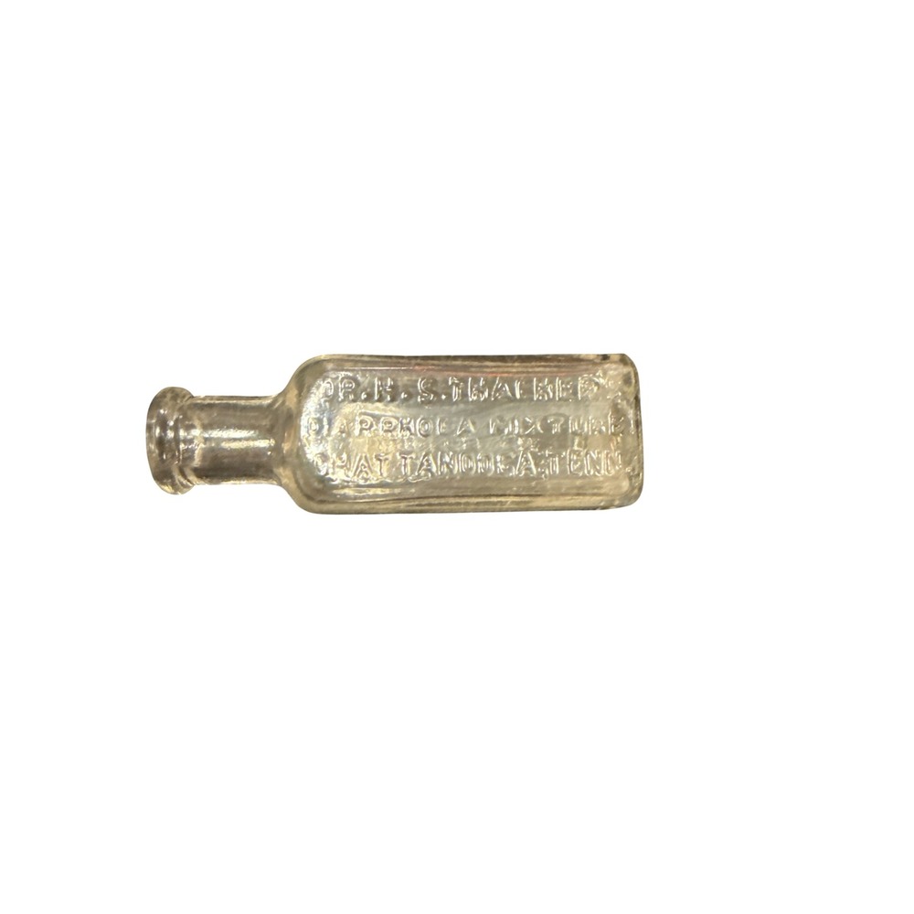 Dr.‎ H. S. Thacker Medicine Bottle Unisex OS Clear Good Antique Apothecary TN